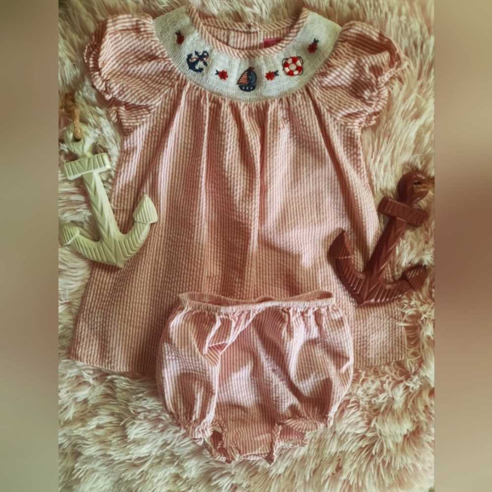 "GoodLad" Smocked Dress W/ Bloomers Sz. 24 Mo.